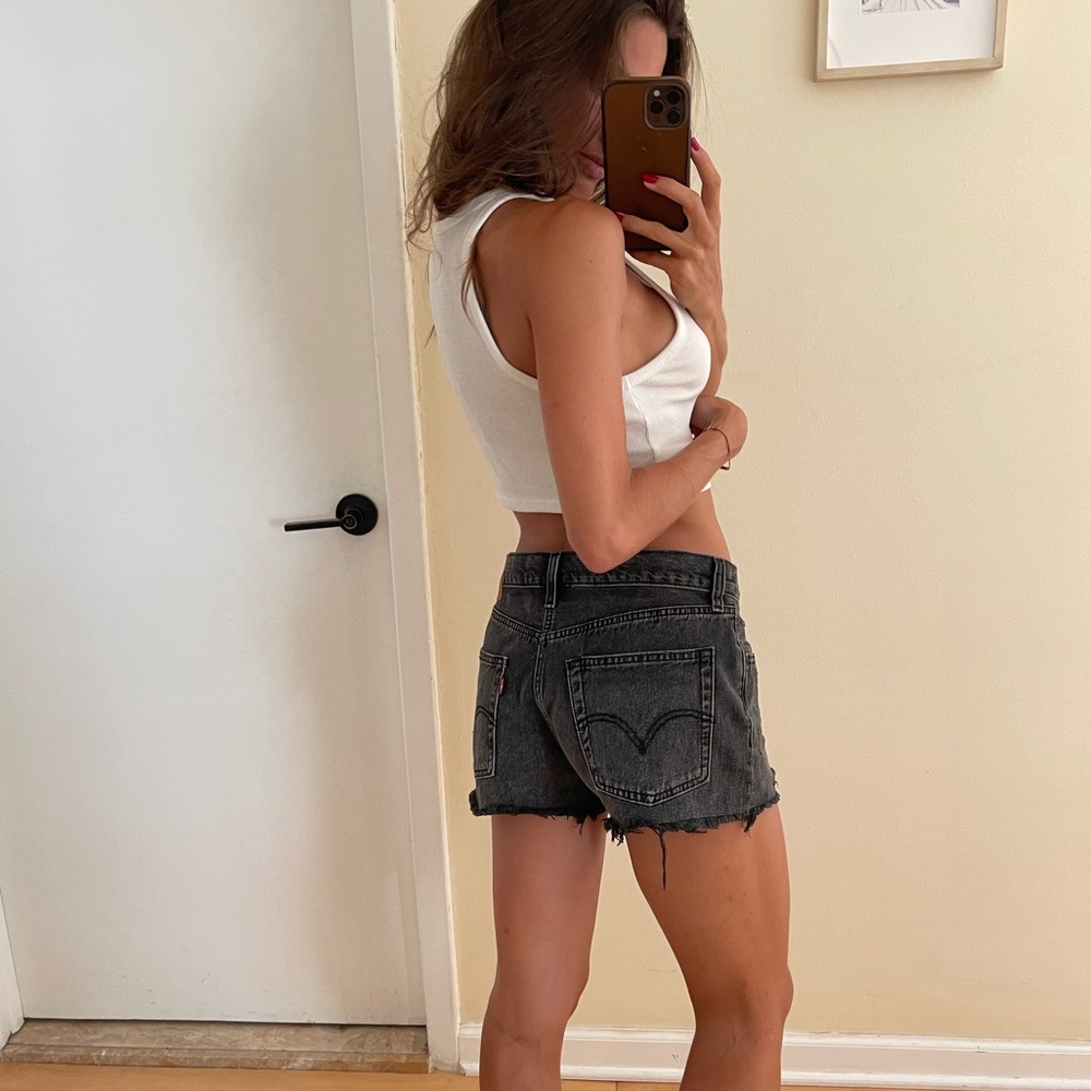 Levi’s 501 Mid Rise Denim Shorts